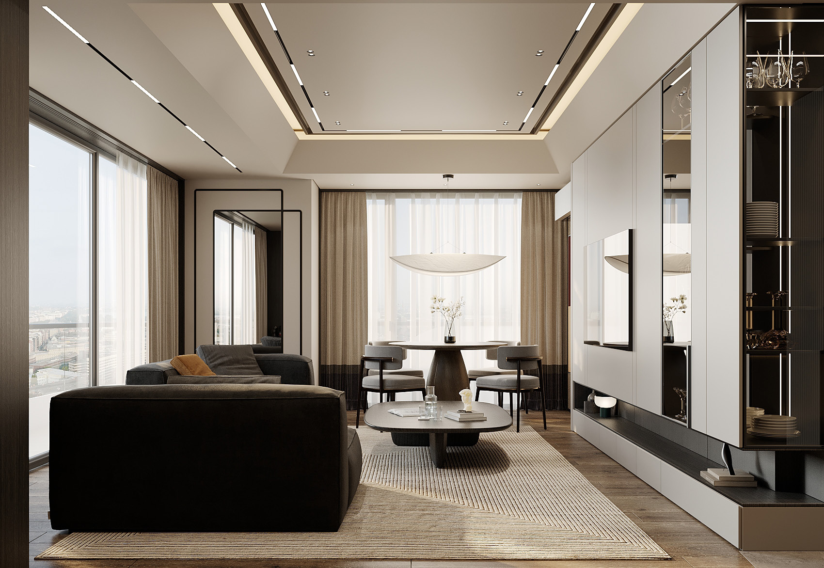Premium kitchen interior lighting project